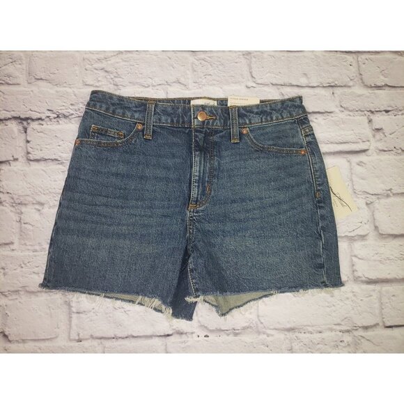 NEW Womens High-Rise Jean Shorts - Universal Thread - Medium Blue - Picture 1 of 3